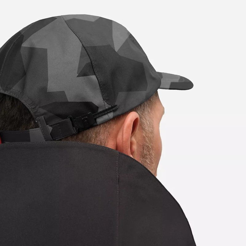 Кепка-бейсболка Finntrail Waterproof Cap 9621 CamoShadowBlack, мембрана Hard-Tex, серый камуфляж, размер универсальный