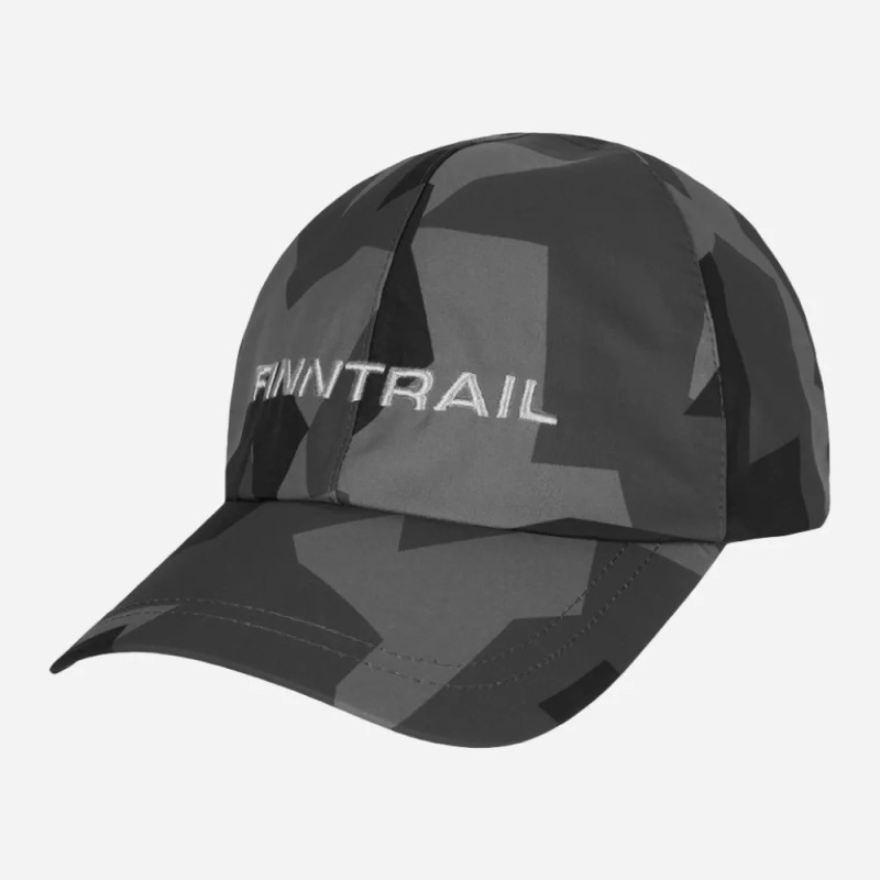 Кепка-бейсболка Finntrail Waterproof Cap 9621 CamoShadowBlack, мембрана Hard-Tex, серый камуфляж, размер универсальный