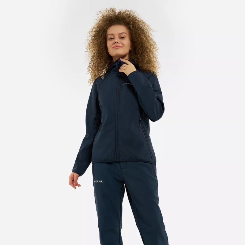 Куртка женская Finntrail Softshell Nitro W 1322 Dark Grey, ткань Софтшелл, темно-серый, размер 48-50 (L), 170-180 см