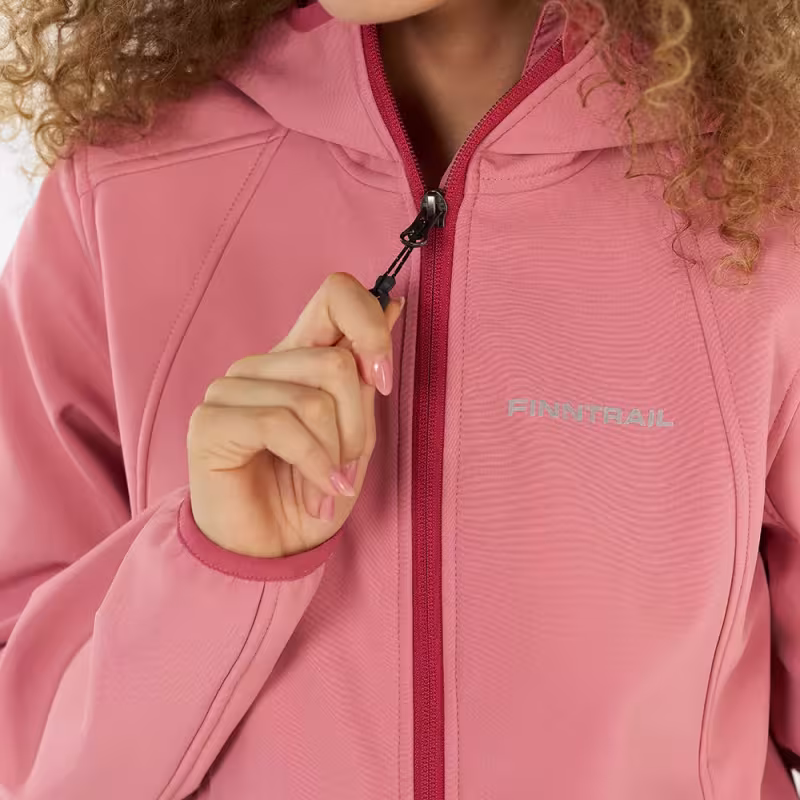 Куртка женская Finntrail Softshell Nitro W 1322 Powder, ткань Софтшелл, розовый, размер 42-44 (XS), 155-165 см