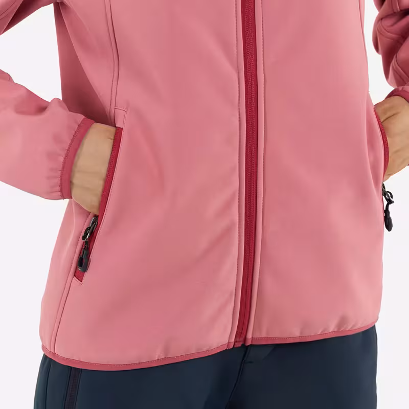 Куртка женская Finntrail Softshell Nitro W 1322 Powder, ткань Софтшелл, розовый, размер 42-44 (XS), 155-165 см