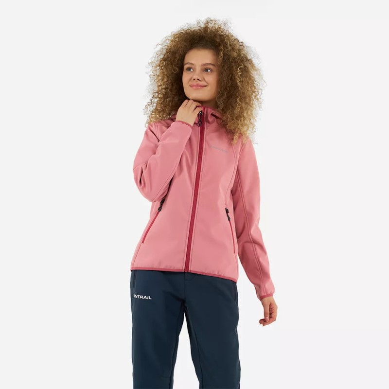 Куртка женская Finntrail Softshell Nitro W 1322 Powder, ткань Софтшелл, розовый, размер 48-50 (L), 170-180 см
