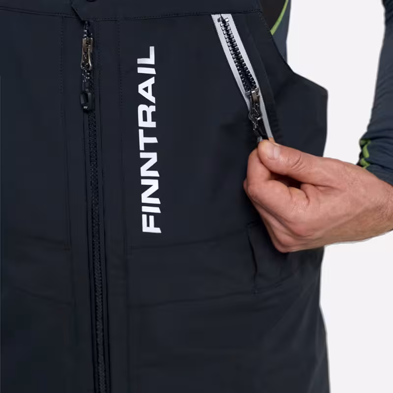 Костюм Finntrail Tournament 3470 Graphite, мембрана Hard-Tex, черный, размер 54-56 (MK), 170-180 см