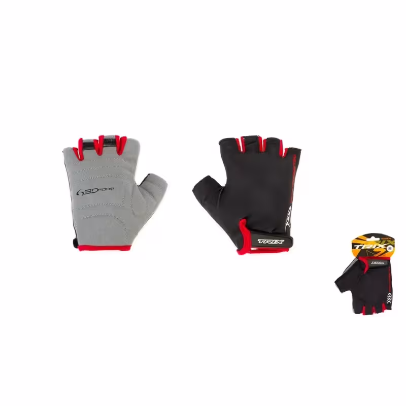 Велоперчатки Trix Nw Man, черный/серый, размер L