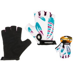 Велоперчатки Trix Nw, белый/бирюзовый, размер S