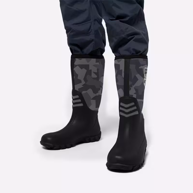 Сапоги мужские Finntrail Outlander 7516 CamoShadowBlack, черный камуфляж, размер 40