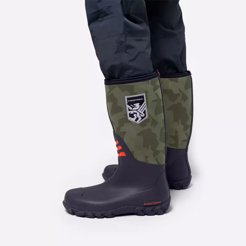 Сапоги мужские Finntrail Outlander 7516 CamoShadowGreen, зеленый камуфляж, размер 43