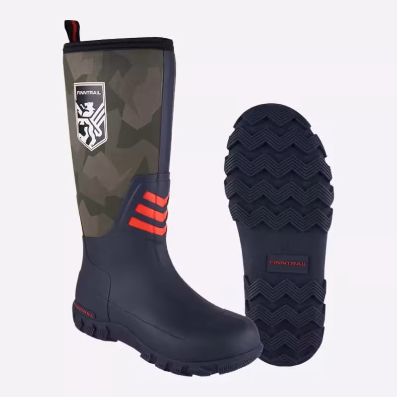 Сапоги мужские Finntrail Outlander 7516 CamoShadowGreen, зеленый камуфляж, размер 40