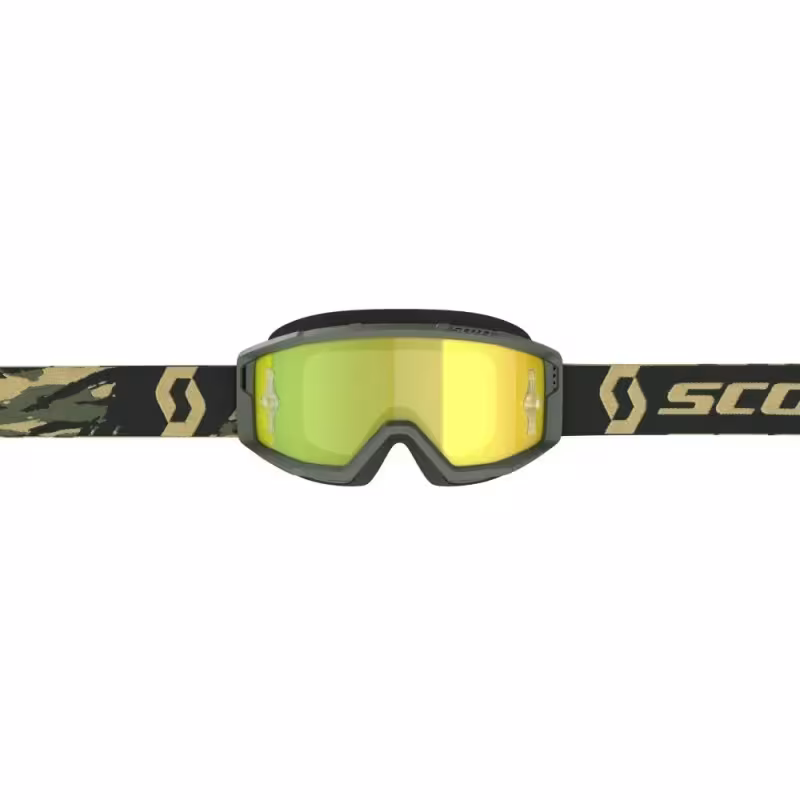 Мотоочки Scott Primal orange/camo kaki yellow chrome works, оранжевый/хаки/желтый