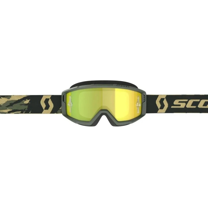 Мотоочки Scott Primal orange/camo kaki yellow chrome works, оранжевый/хаки/желтый