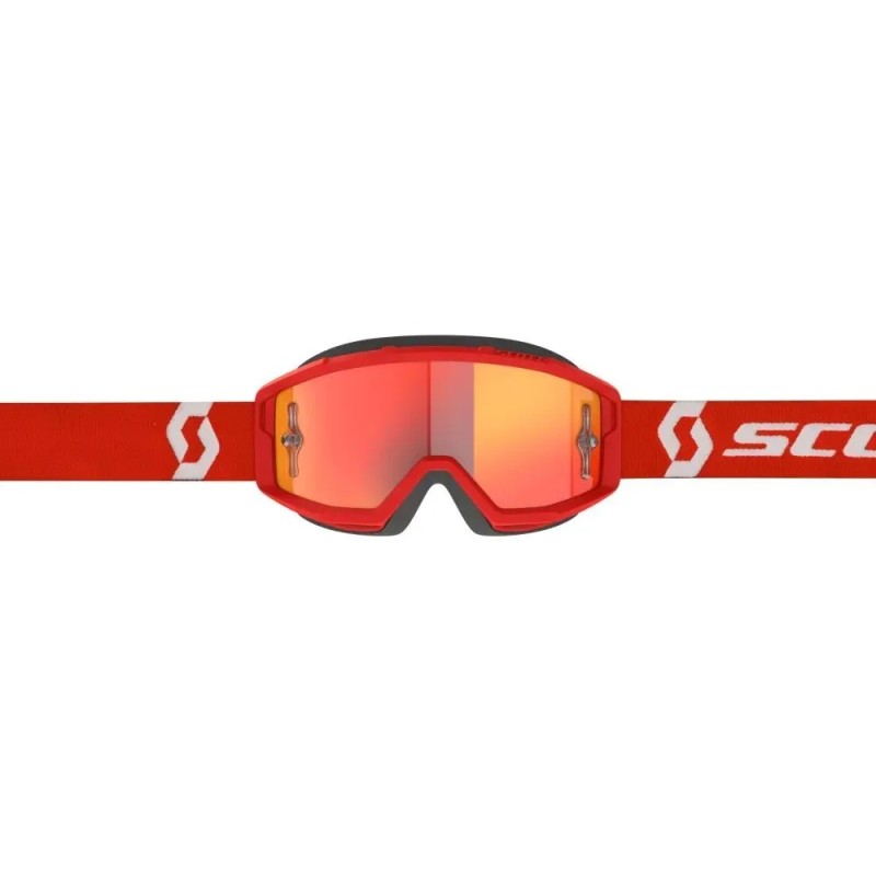 Мотоочки Scott Primal red/white orange chrome works, красный/оранжевый