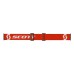 Мотоочки Scott Primal red/white orange chrome works, красный/оранжевый