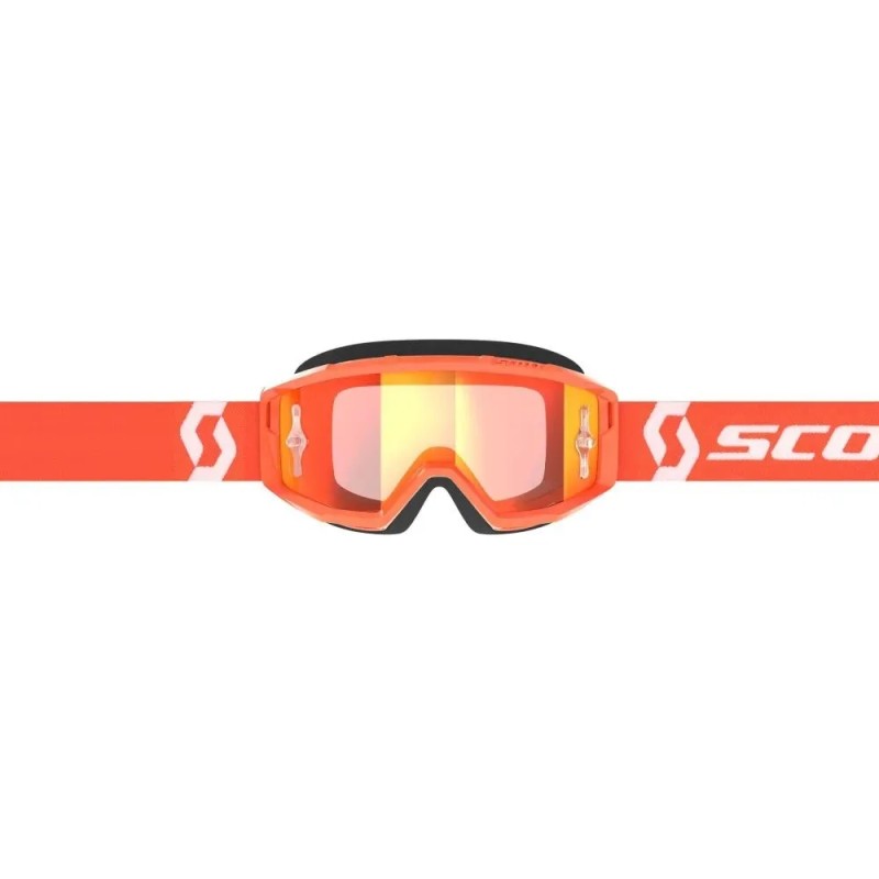 Мотоочки Scott Primal orange/white orange chrome works, оранжевый/белый