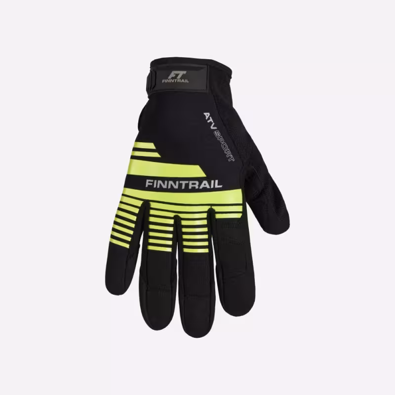 Мотоперчатки Finntrail Eagle 2840 GraphiteYellow, желтый/серый, размер M