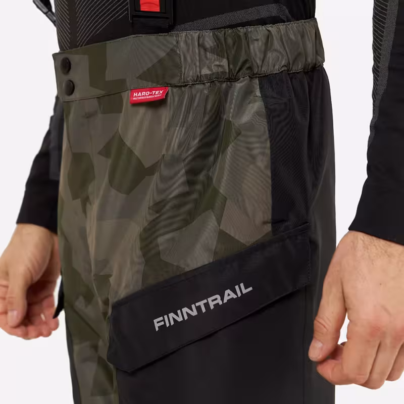 Костюм мужской Finntrail Thor 3420 CamoShadowGreen, мембрана Hard-Tex, зеленый, размер 62-64 (XXXL), 190-200 см