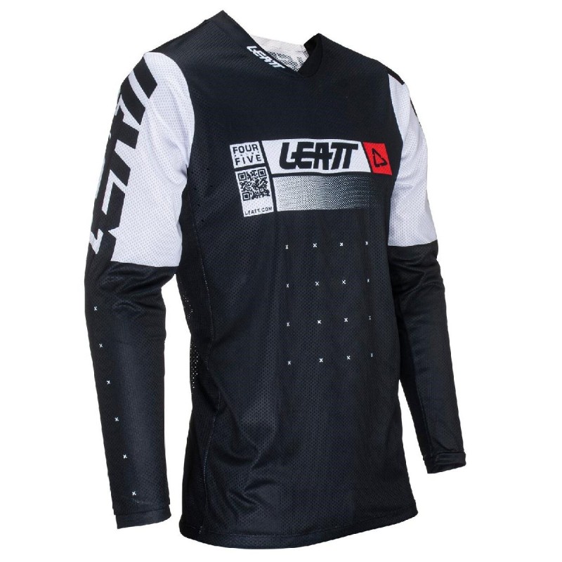 Джерси мужское Leatt Moto 4.5 Lite Jersey, полиэстер, черный, размер L (50)
