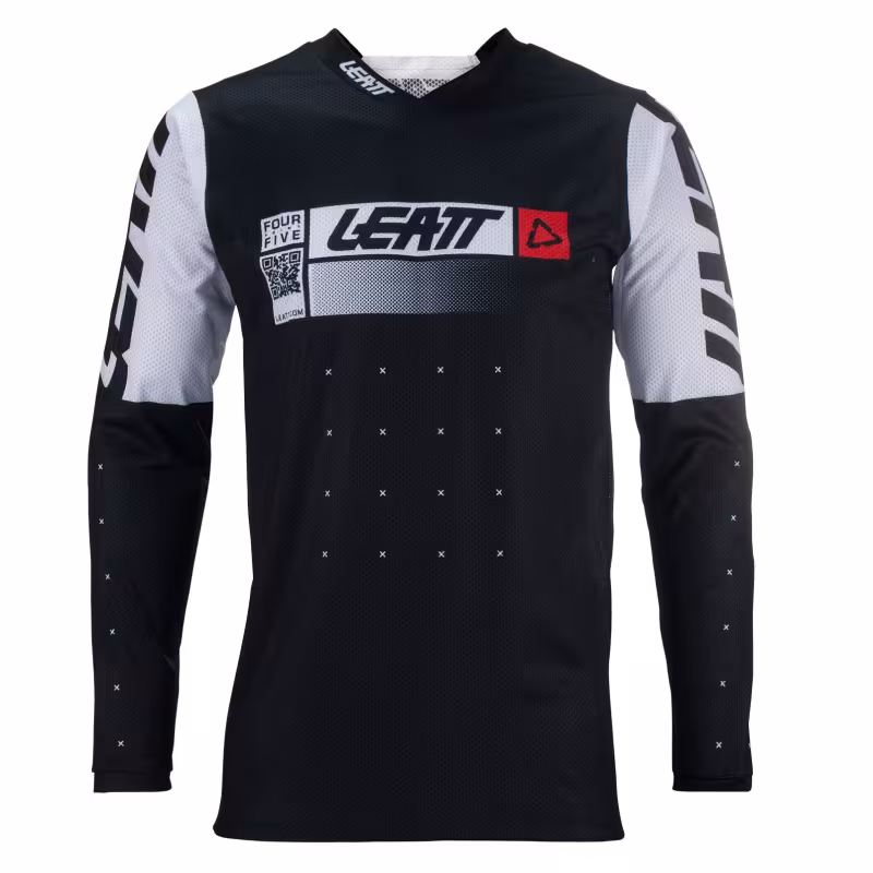 Джерси мужское Leatt Moto 4.5 Lite Jersey, полиэстер, черный, размер L (50)