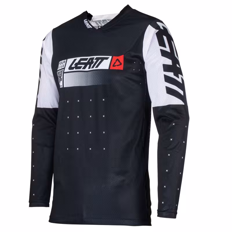Джерси мужское Leatt Moto 4.5 Lite Jersey, полиэстер, черный, размер L (50)