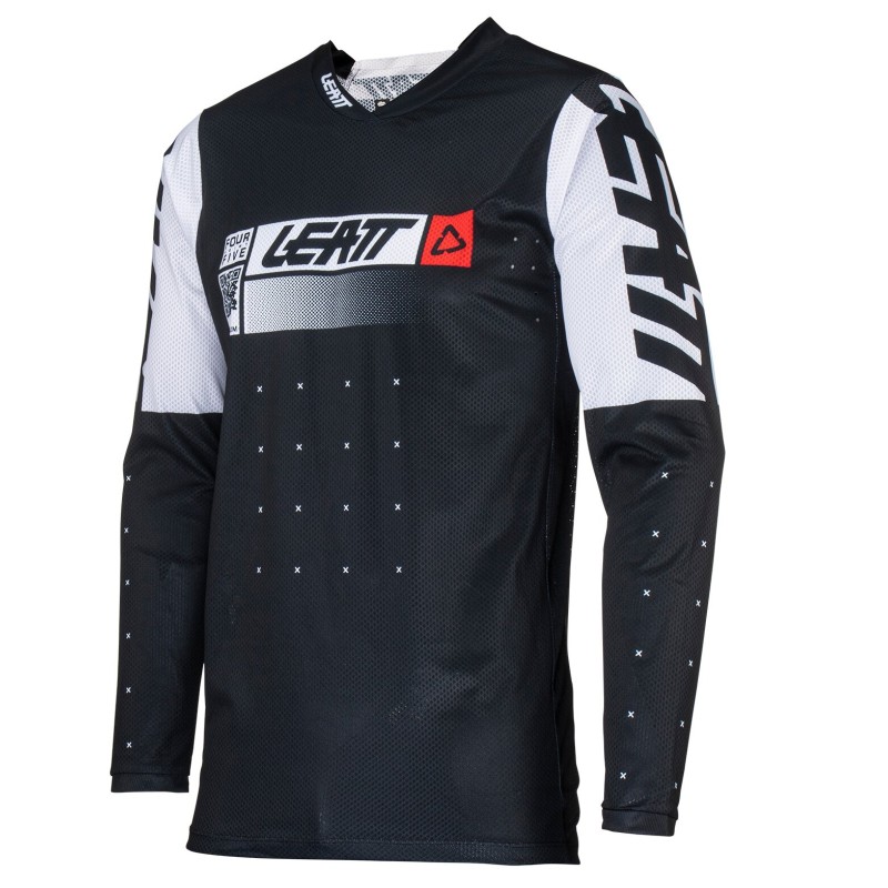 Джерси мужское Leatt Moto 4.5 Lite Jersey, полиэстер, черный, размер L (50)
