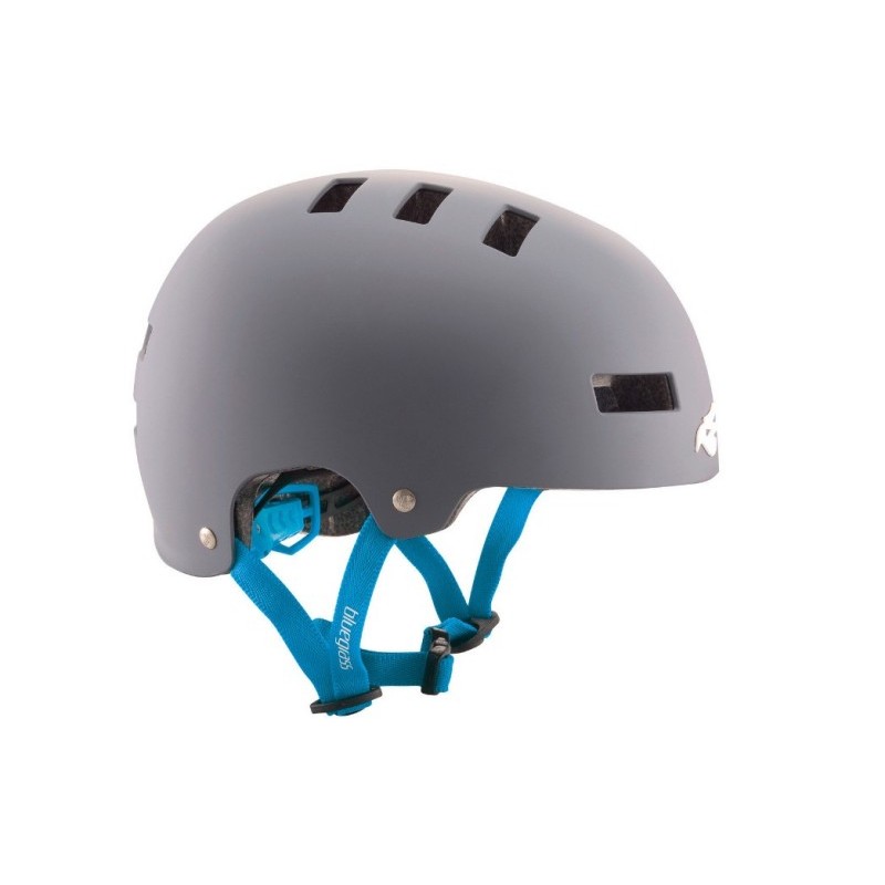 Велошлем Bluegrass Superbold  Matt Gray/Cyan, серый/голубой, размер S