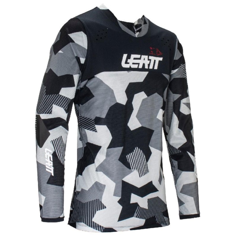Джерси мужское Leatt Moto 4.5 Enduro Jersey Forge, полиэстер,серый камуфляж, размер M