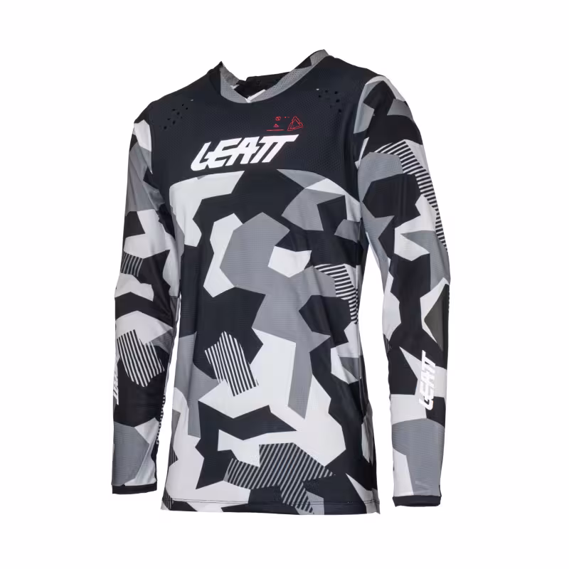 Джерси мужское Leatt Moto 4.5 Enduro Jersey Forge, полиэстер,серый камуфляж, размер M