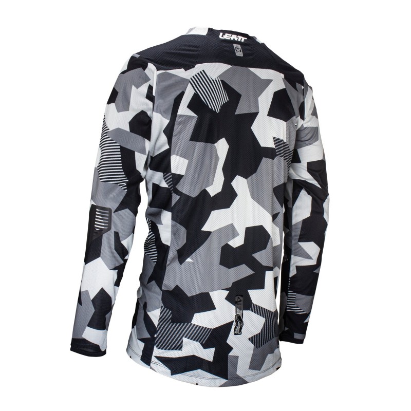 Джерси мужское Leatt Moto 4.5 Enduro Jersey Forge, полиэстер,серый камуфляж, размер M