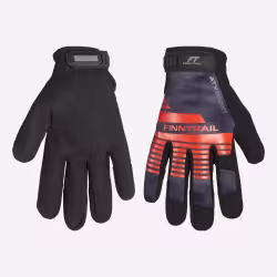 Мотоперчатки Finntrail Eagle 2840 CamoShadowBlack, неопрен, черный/красный, размер XL