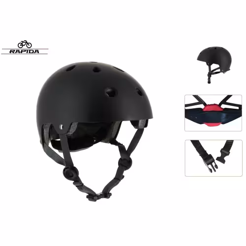 Велошлем Rapida XS-138, черный матовый, размер M-L