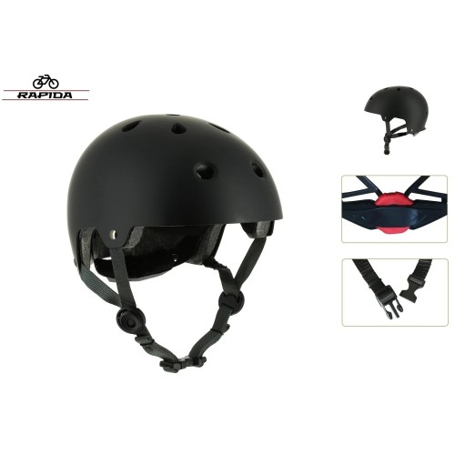 Велошлем Rapida XS-138, черный матовый, размер M-L
