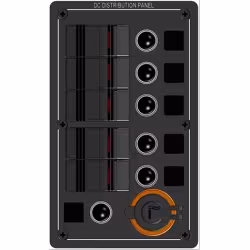 Панель бортового питания 310124, 5 переключателей и прикуриватель