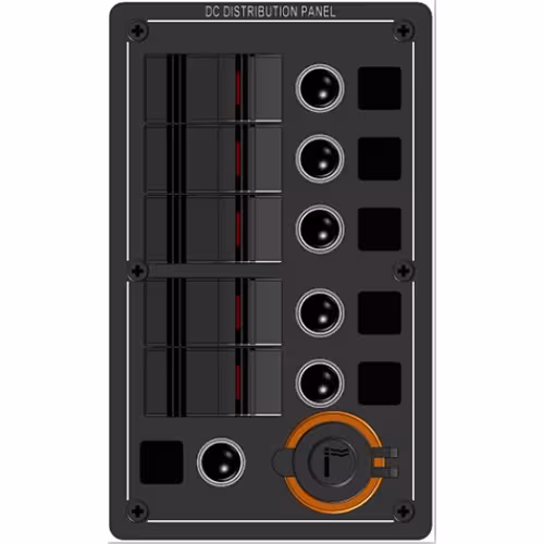 Панель бортового питания 310124, 5 переключателей и прикуриватель