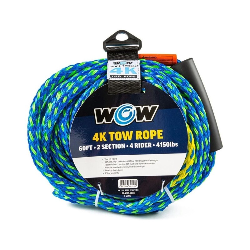 Фал для буксировки плавающий World of Watersports 22WRP4608, 2 секции, 4 чел.