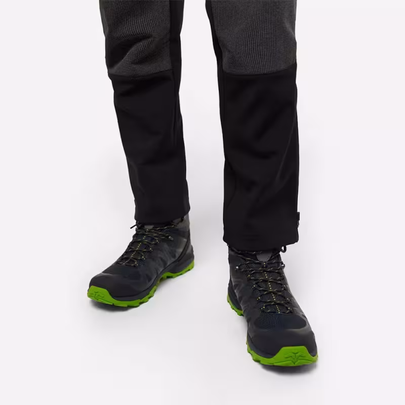 Ботинки мужские треккинговые Finntrail Raid 5171 AppleGreen, черный/зеленый, размер 44