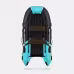 Надувная лодка ПВХ Gladiator E380S, НДНД, бирюзовый/черный