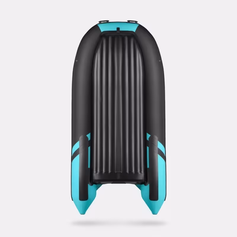 Надувная лодка ПВХ Gladiator E380S, НДНД, бирюзовый/черный