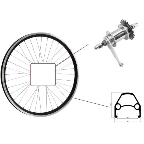 Колесо велосипедное Forward F0400012 CF-CTO1-1 28