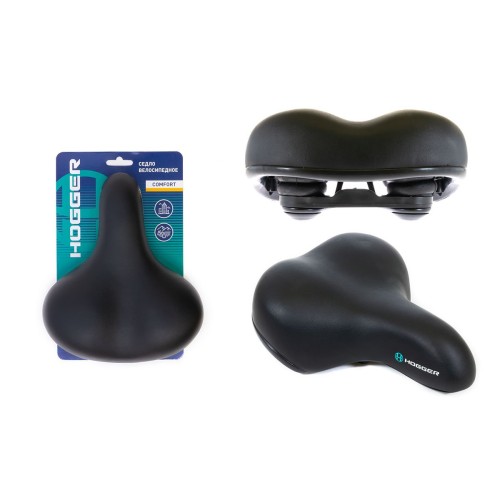 Седло велосипедное Hogger SDHG55208E0BK, 255x208 мм, черный