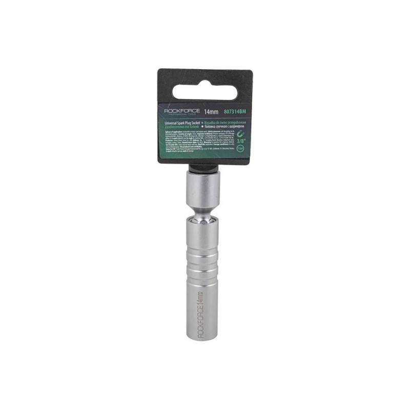 Головка свечная RockForce RF-807314BM, 12-гранная, 14 мм, 3/8