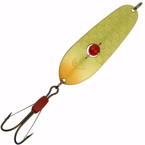 Блесна колеблющаяся Kuusamo Rasanen 70 мм, 20 г, цвет FYe-S