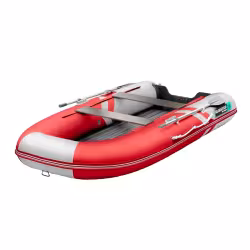 Надувная лодка ПВХ Gladiator E330S, НДНД, красный/белый