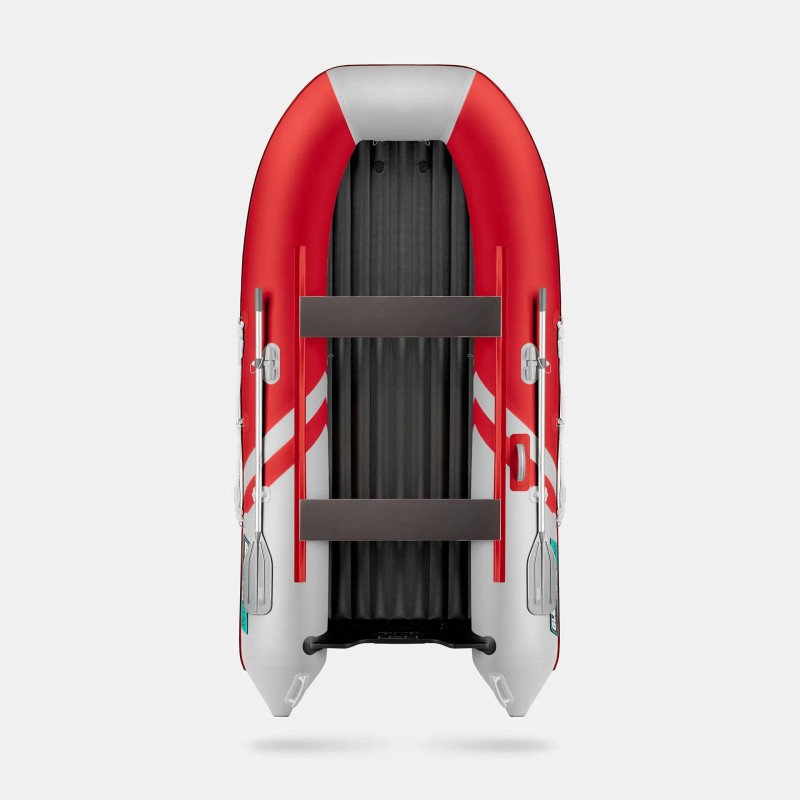 Надувная лодка ПВХ Gladiator E330S, НДНД, красный/белый
