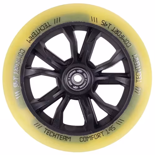 Колесо для самоката Tech Team NN009896 Yellow, 145 мм, желтый