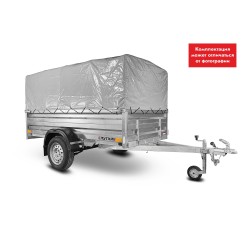 Прицеп бортовой одноосный Спутник Expert ZN 2513/48
