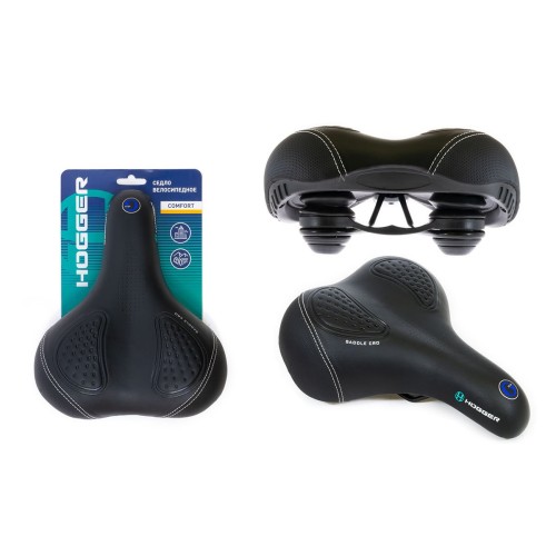 Седло велосипедное Hogger SDHG75215EGBK, 275x215 мм, черный