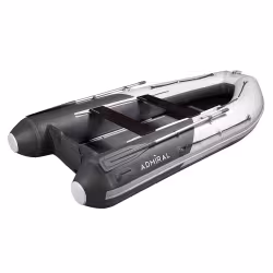 Лодка надувная ПВХ Адмирал 320 S Pro, пайол фанерный, серый/белый