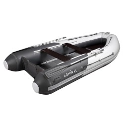 Лодка надувная ПВХ Адмирал 320 S Pro, пайол фанерный, серый/белый