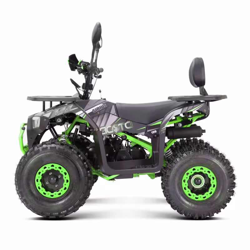 Квадроцикл детский Yacota Sirius 125, черный/зеленый