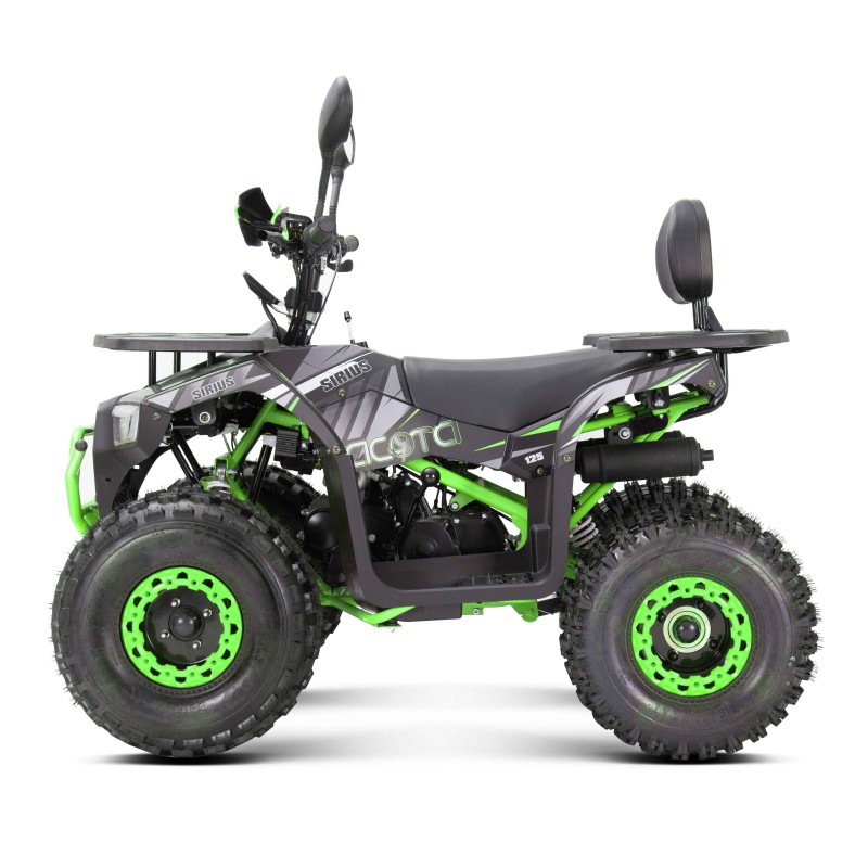 Квадроцикл детский Yacota Sirius 125, черный/зеленый
