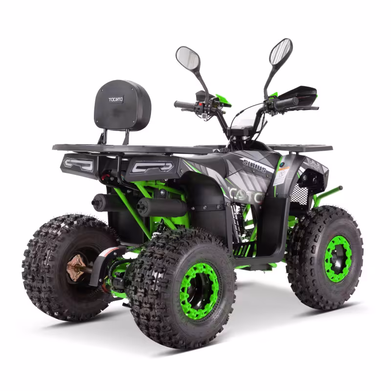 Квадроцикл детский Yacota Sirius 125, черный/зеленый